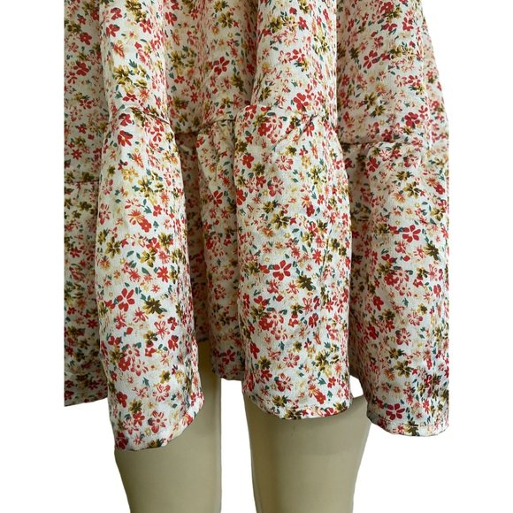 NWT Jenna Girl Classy Multicolor Floral Fit & Flare Dress Size Small - Picture 4 of 16